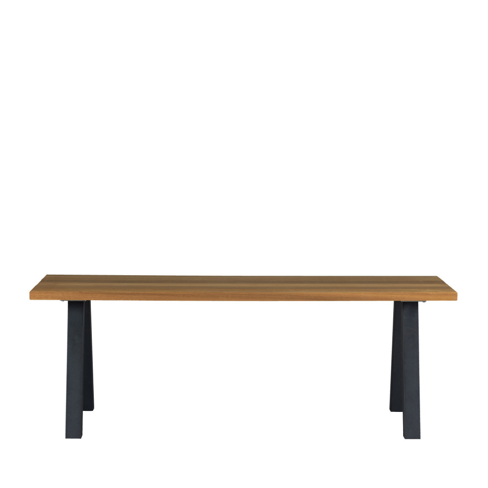 Tablo - Table à manger en bois piétement en A 210x81cm - Couleur - Naturel / noir