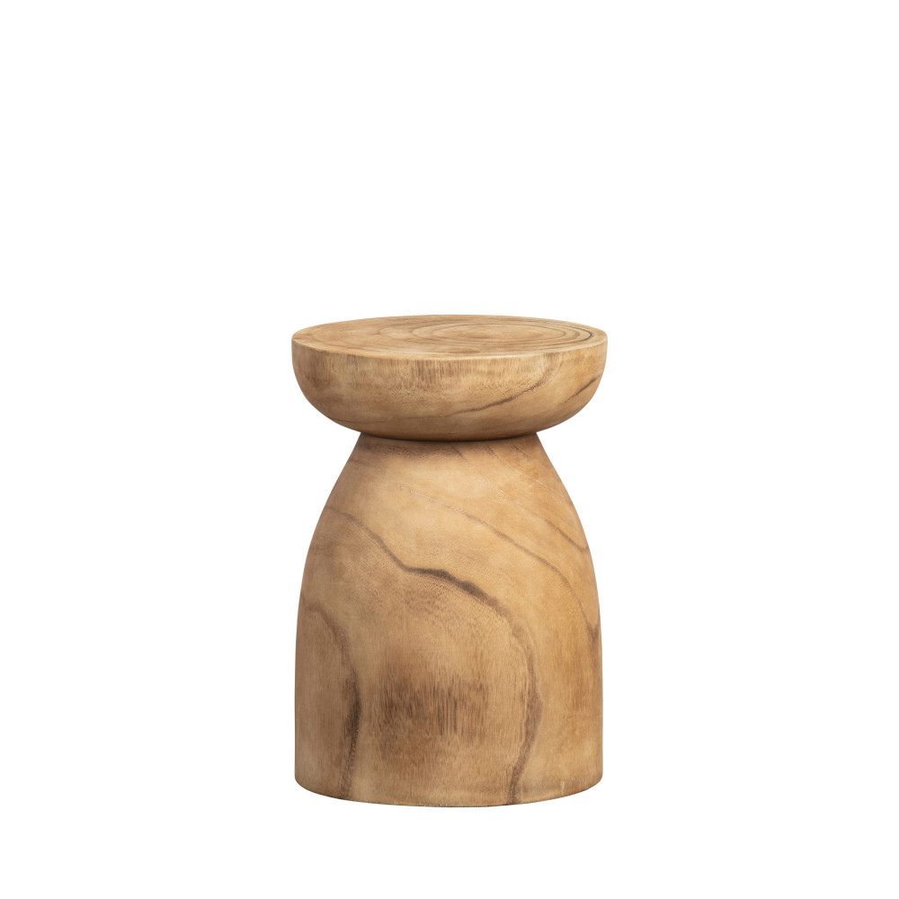 bink - table d'appoint en bois ø28cm - couleur - naturel