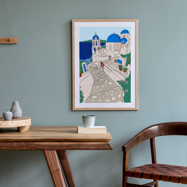 Santorini - Affiche
