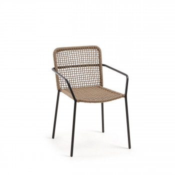 Lot de 4 chaises métal et corde Boomer