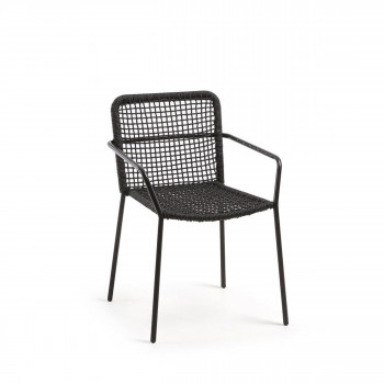 Lot de 4 chaises métal et corde Boomer