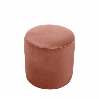 Mucha - Pouf en velours ø38cm