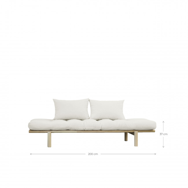 Pace - Daybed en bois naturel et tissu