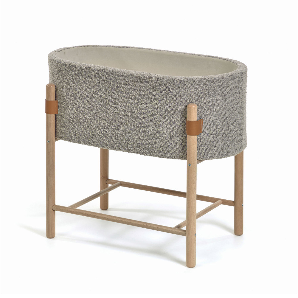 Berceau Ovale En Tissu Et Bois 69x46cm Kave Home Adara Drawer