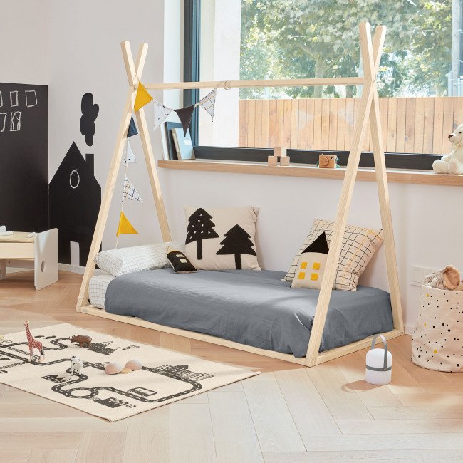 Maralis - Lit enfant tipi en bois 90x190cm