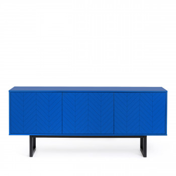 Buffet contemporain bois motifs rayés Camden