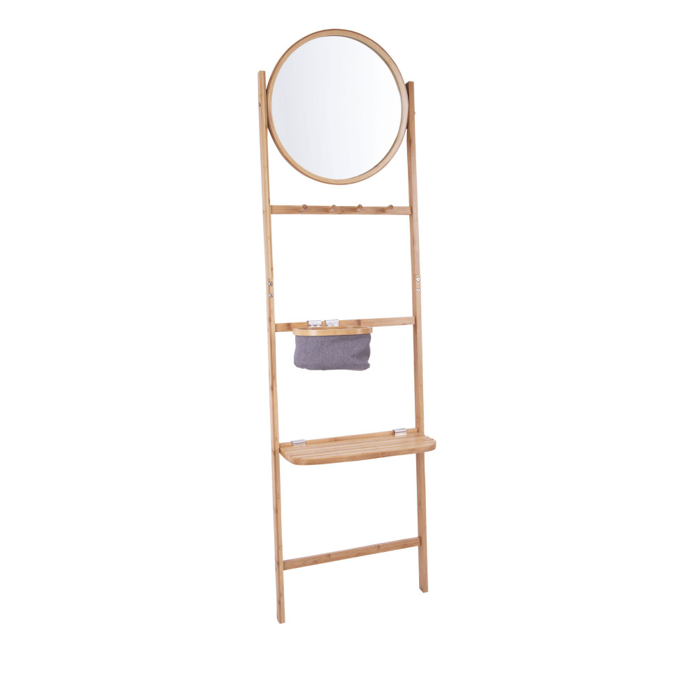 Bamboo - Portant avec miroir - Couleur - Bambou