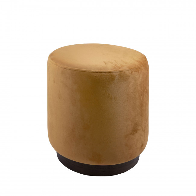 Rim - Pouf rond en velours (M)