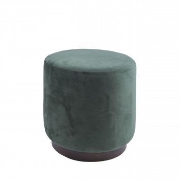 Rim - Pouf rond en velours (M)