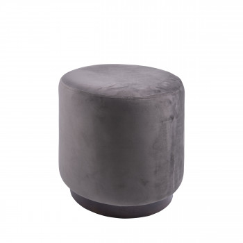 Rim - Pouf rond en velours (M)