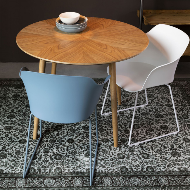 Fabio - Table à manger ronde en bois ø100cm