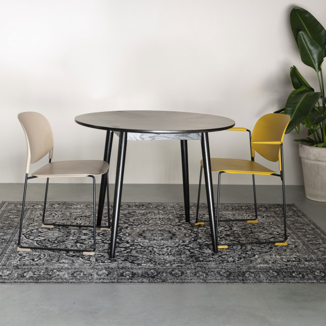 Fabio - Table à manger ronde en bois ø100cm