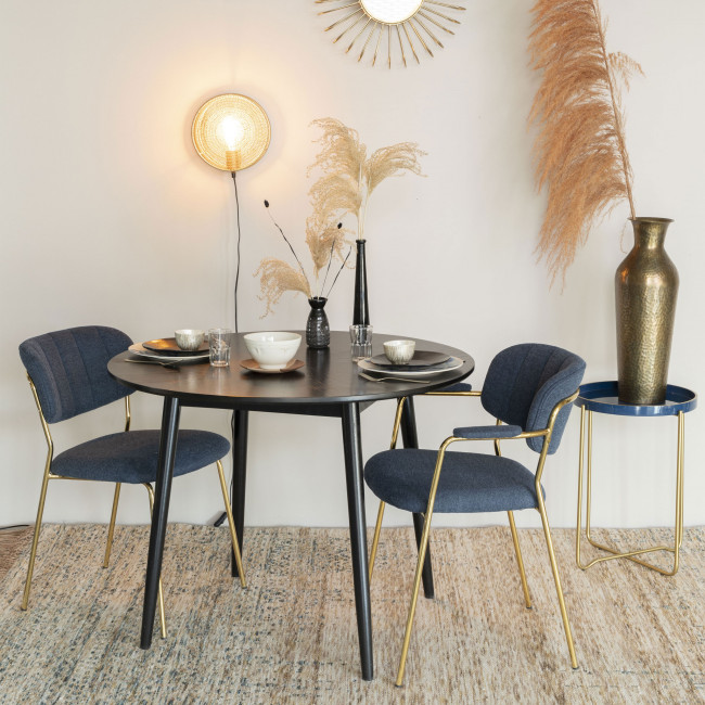 Fabio - Table à manger ronde en bois ø100cm