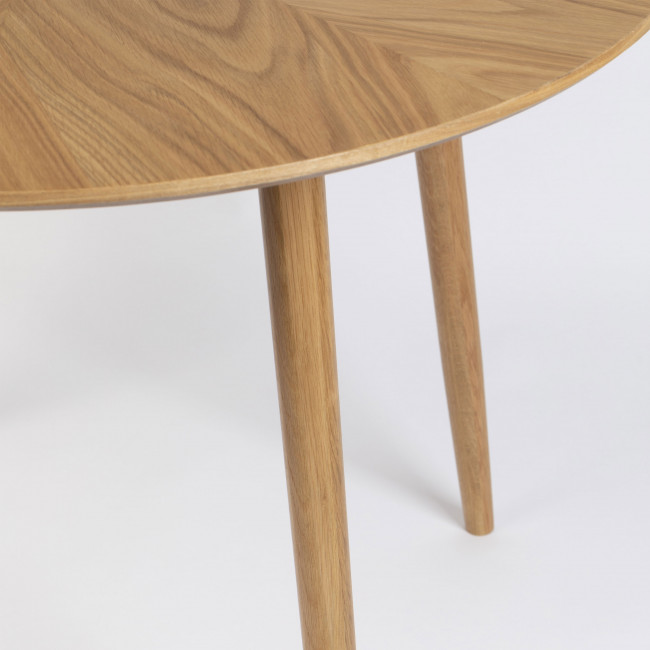 Fabio - Table à manger ronde en bois ø120cm