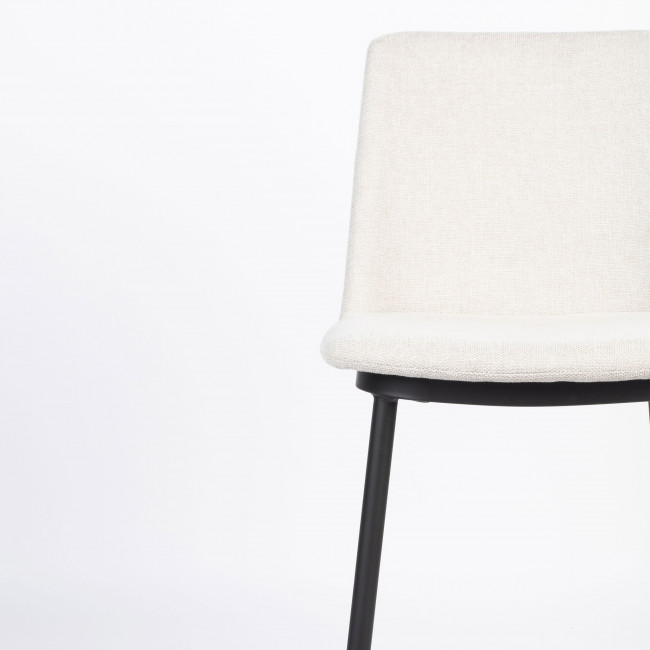 Lionel - 2 tabourets de bar en tissu et métal 65cm