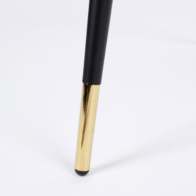 Lionel - 2 tabourets de bar en tissu et métal 65cm