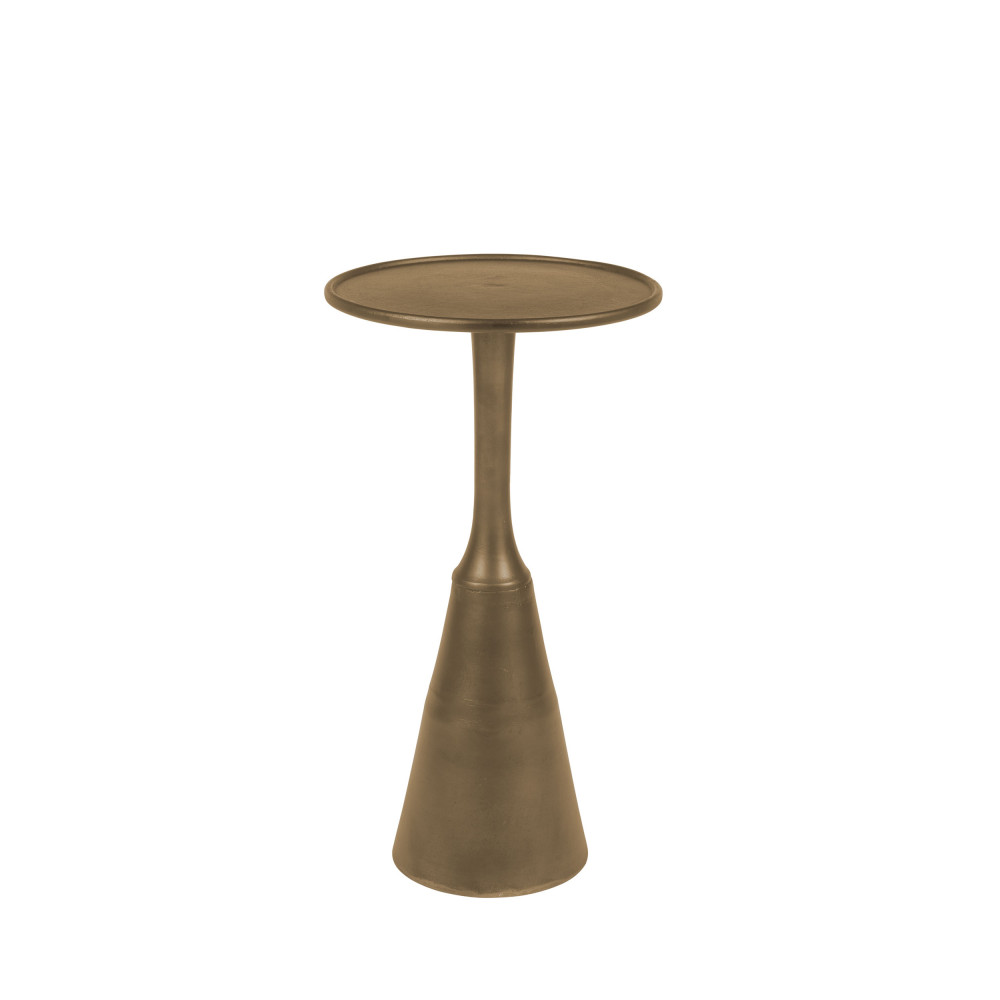 noah - table d'appoint ronde en métal ø35cm - couleur - or