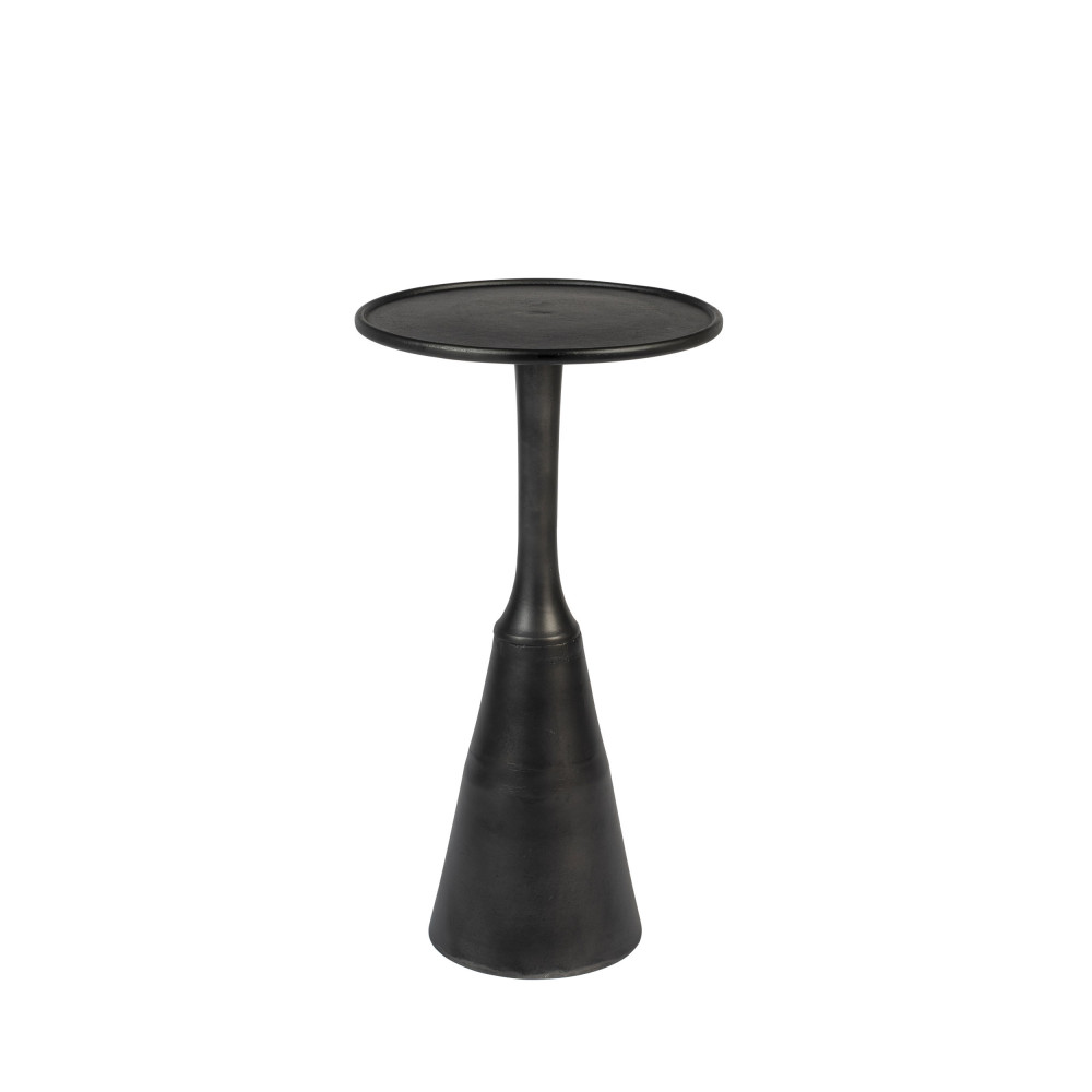 noah - table d'appoint ronde en métal ø35cm - couleur - noir
