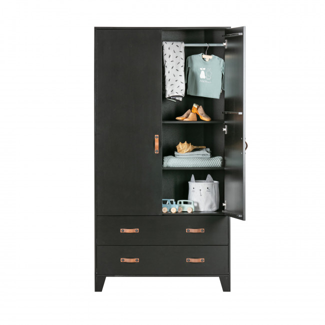 Dian - Armoire vestiaire pour enfant 2 portes 2 tiroirs