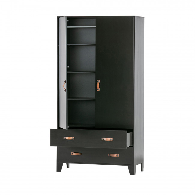 Dian - Armoire vestiaire pour enfant 2 portes 2 tiroirs