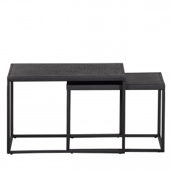 Febe - 2 tables basses en métal
