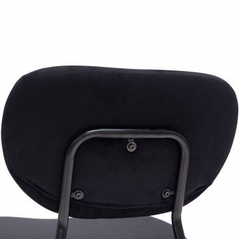 Jalen - 2 chaises en velours et métal