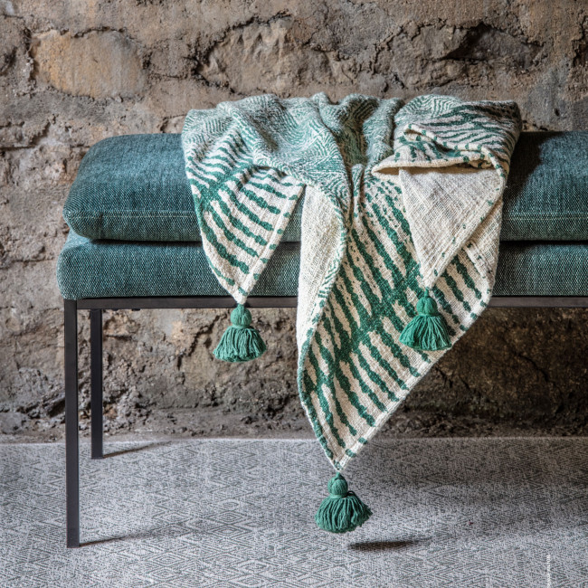 Gallet - Banc en tissu et métal