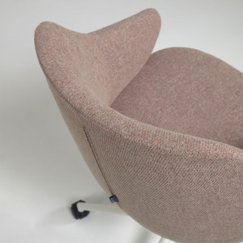 Einara - Chaise de bureau pivotante à roulettes