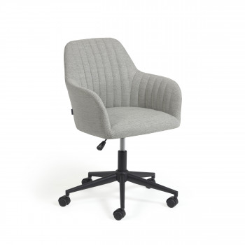 Madina - Chaise de bureau pivotante à roulettes