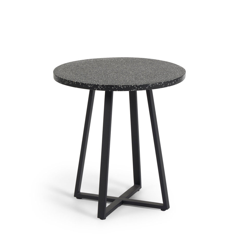 Sella - Table de bistrot ronde ø70cm - Couleur - Noir