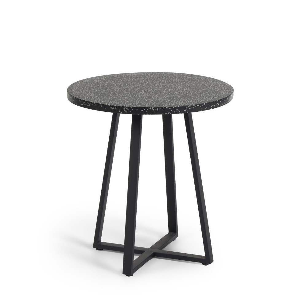 sella - table de bistrot ronde ø70cm - couleur - noir