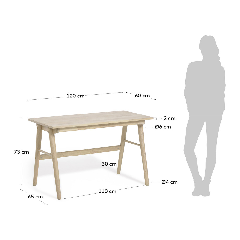 RAAMAE Meuble Rangement Bureau Bois avec 3 Tiroirs, Coin Incurvé Forte  Capacité de Charge 70 * 40 * 57cm Classeur en Bois for Bureau À Domicile, 3