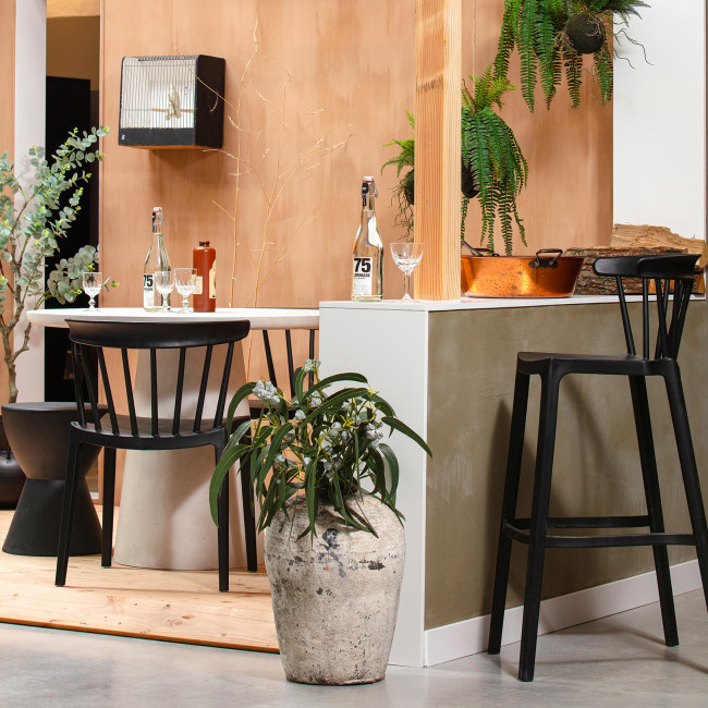 Bliss - 2 tabourets de jardin en plastique