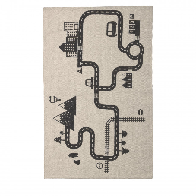 Nisi - Tapis 100 % coton pour chambre d’enfant 75x120 cm