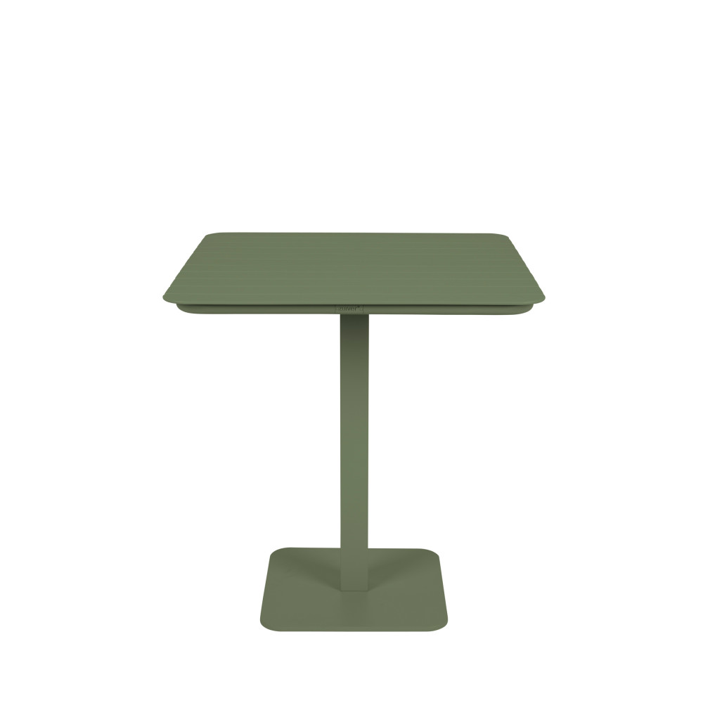Vondel - Table à manger de jardin bistrot en métal 71x71cm - Couleur - Vert
