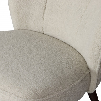 Sara - Fauteuil en tissu bouclette