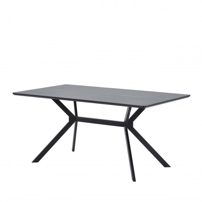 Bruno - Table à manger en bois et métal 160x90cm