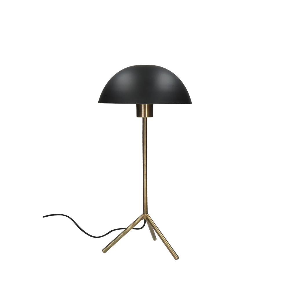 jive - lampe à poser champignon en métal - couleur - noir