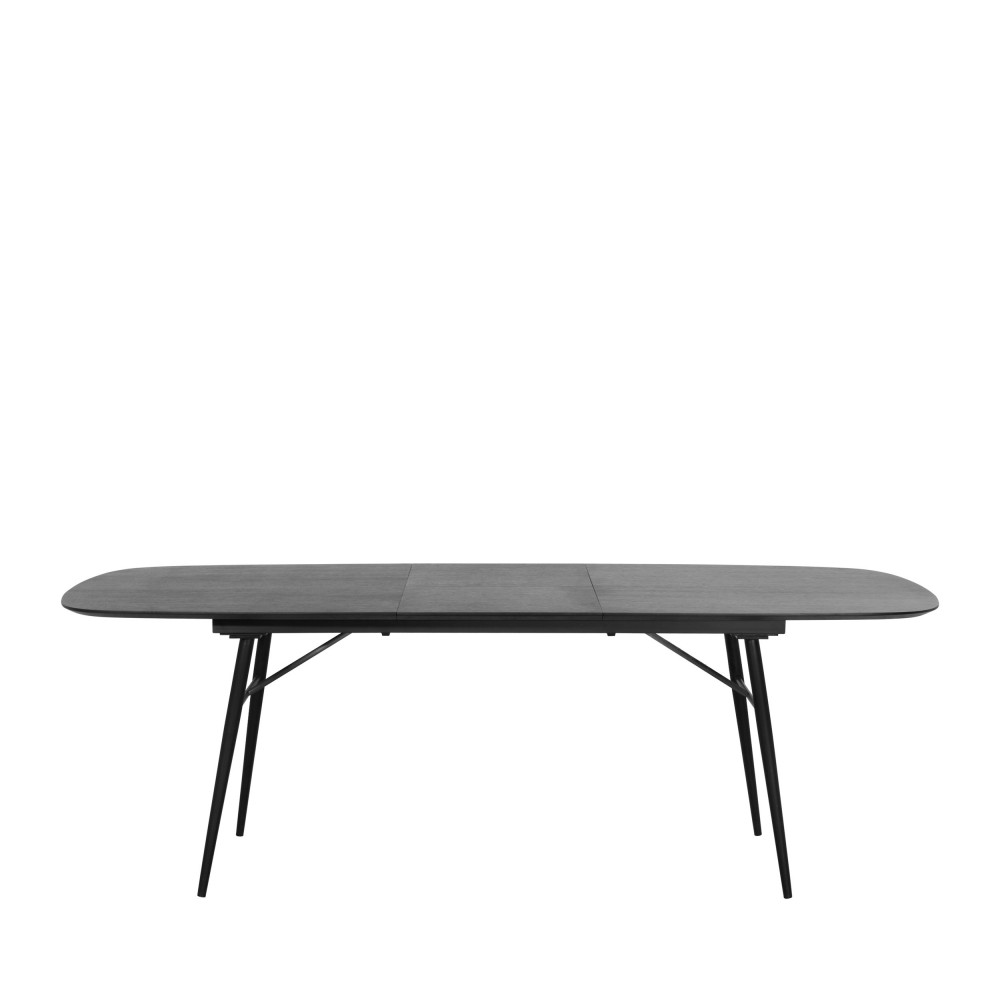 italo - table à manger extensible 180-230x105cm - couleur - noir