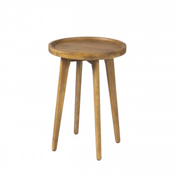 Bienhoa - Table basse en bois massif 56xø40cm