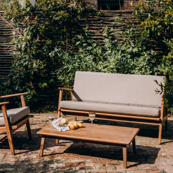 Quanhai - Table basse indoor/outdoor en bois massif 110X60cm