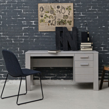 Table de bureau en pin brossé Denis