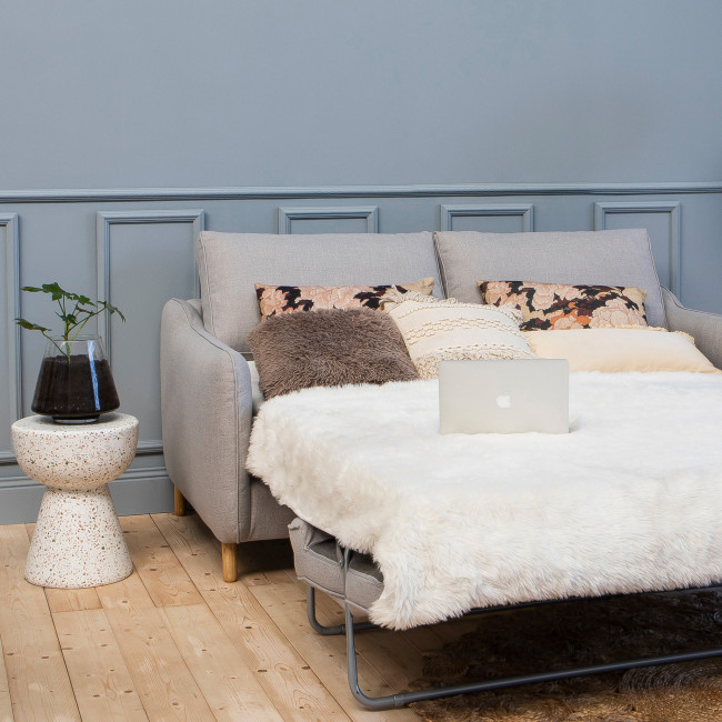 Vornay - Canapé convertible 3 places en tissu