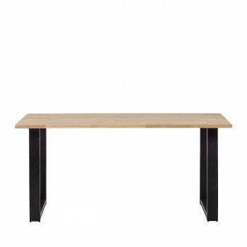 Tablo  - Table à manger en bois piétement en U 160x90 cm
