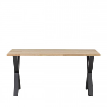 Tablo - Table à manger en bois piétement en X 180x90 cm