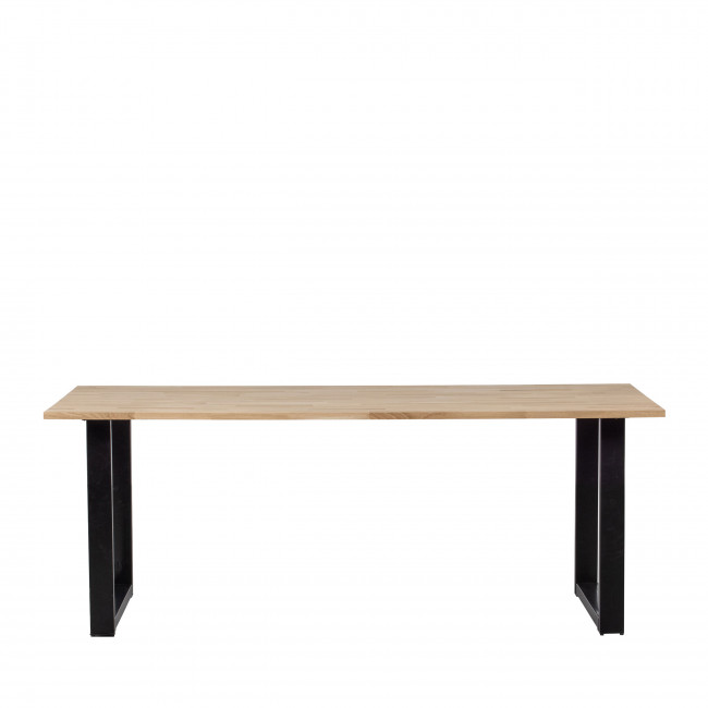 Tablo  - Table à manger en bois piétement en U 220x90 cm