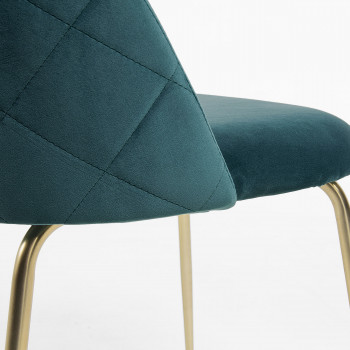 Lot de 2 chaises en velours Ivonne