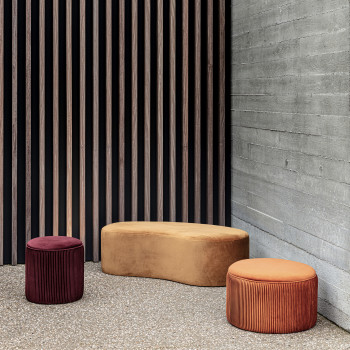 Horta - Banc design en velours
