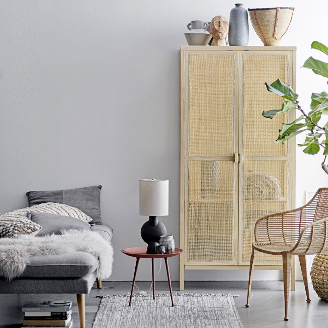 Amira - Fauteuil en rotin et métal