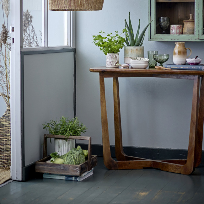 Rine - Console carrée en bois 90cm